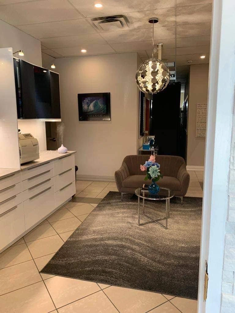 comfortable sitting arrangement at dental clinic near you