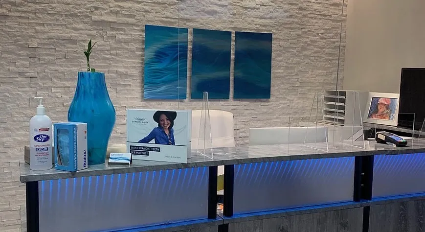 reception area at dental clinic near you